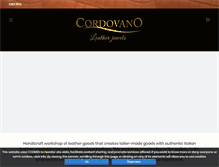 Tablet Screenshot of cordovano.it